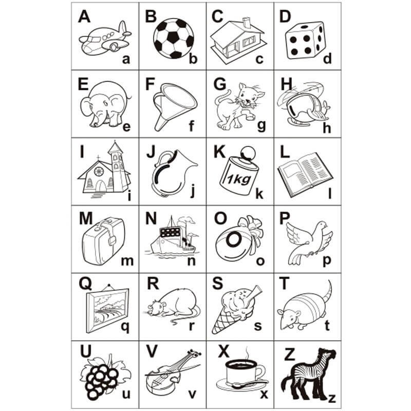 abcedario para imprimir e colorir