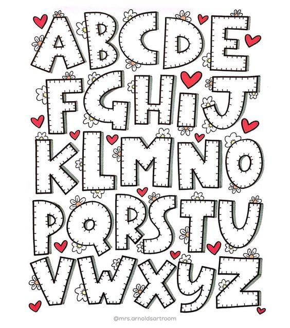 molde alfabeto completo abecedario imprimir