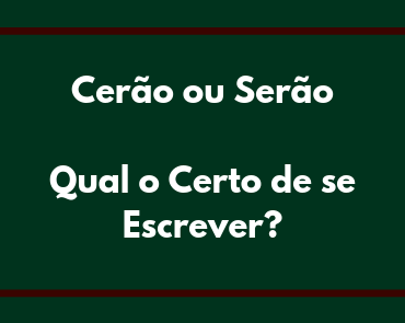 cerao ou serao
