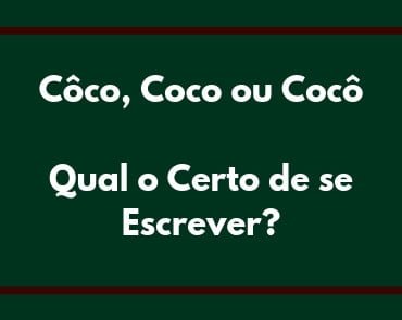 côco, coco ou cocô