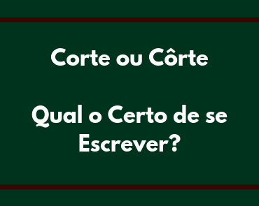 corte ou corte