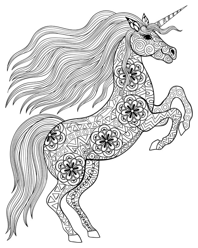 unicornio todo desenhado