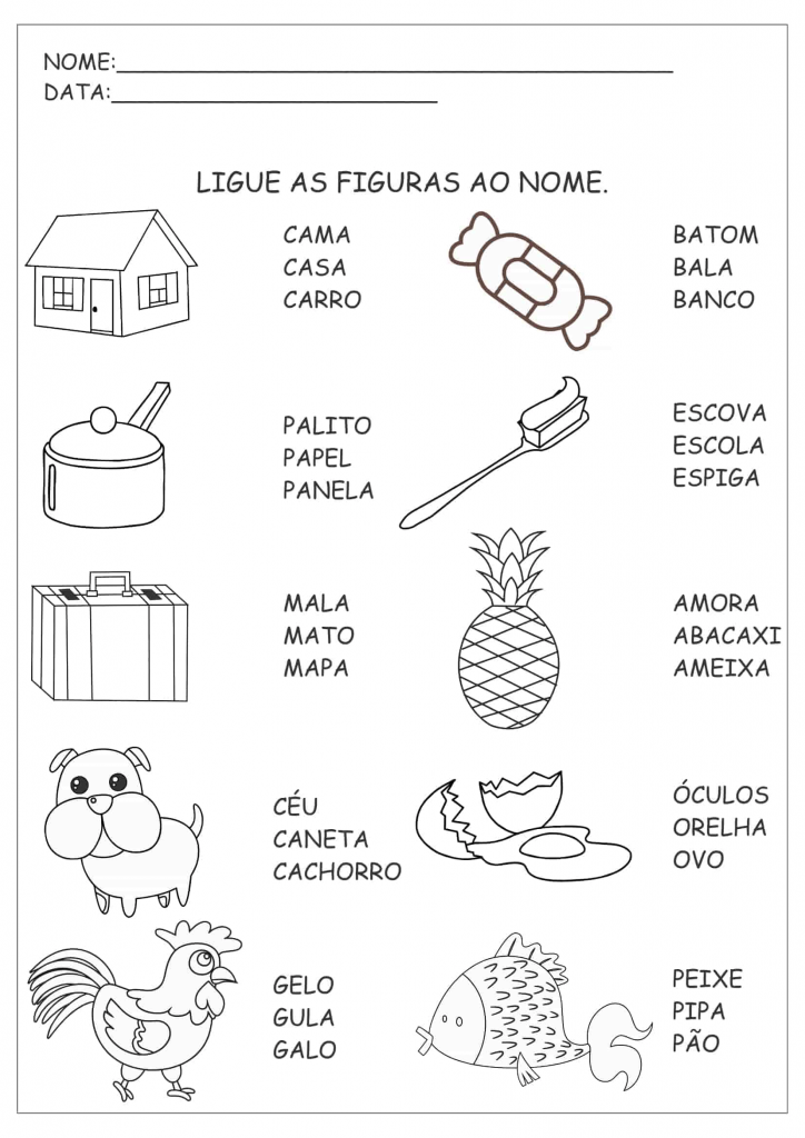 ligue cada figura ao seu nome