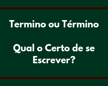termino ou término
