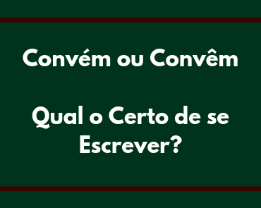 convém ou convêm