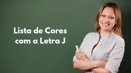 lista de cores com a letra j