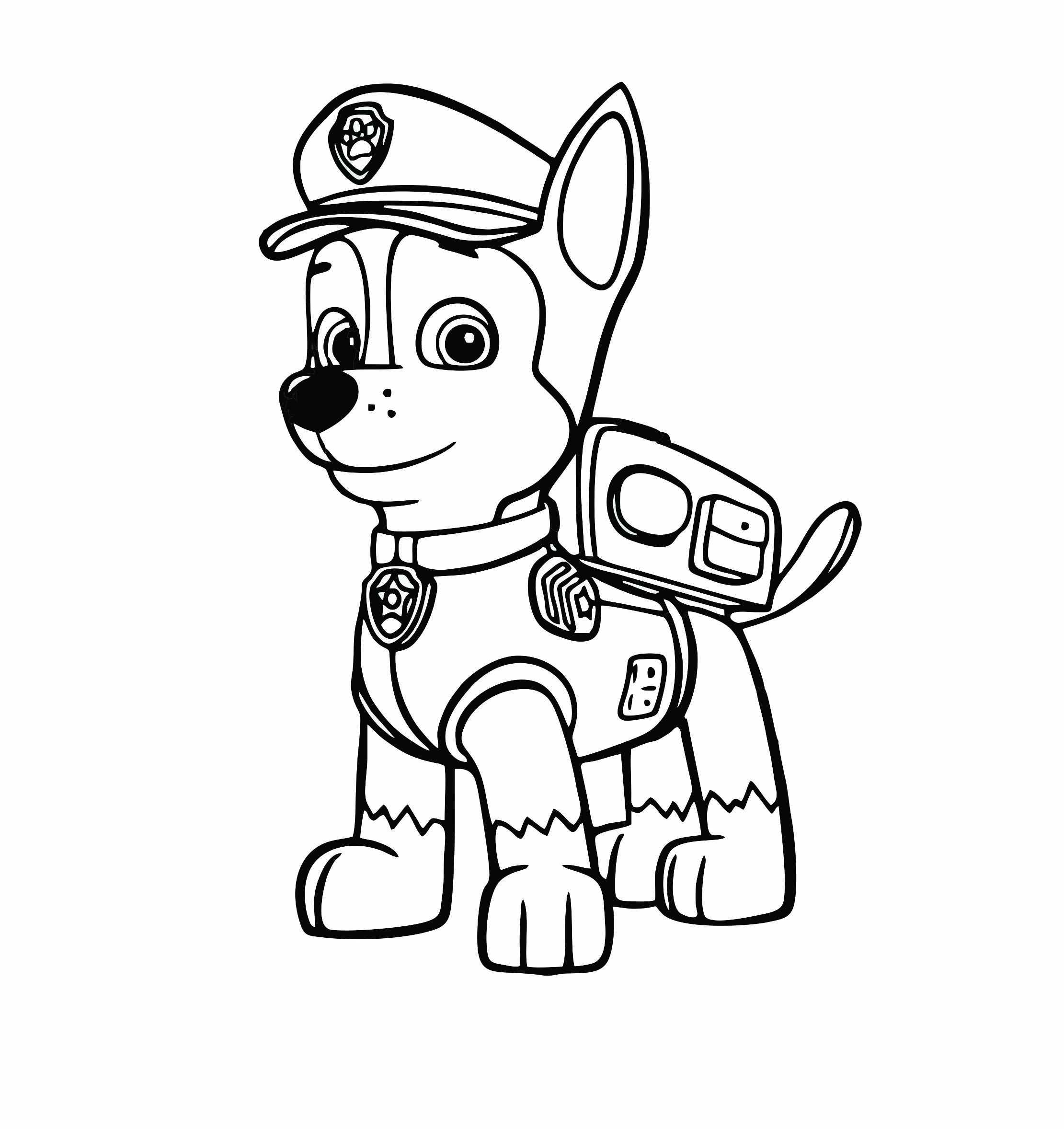 desenho para colorir da patrulha canina